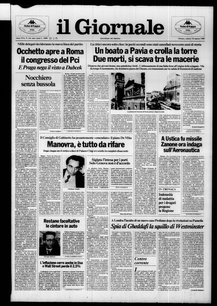 Il giornale : quotidiano del mattino